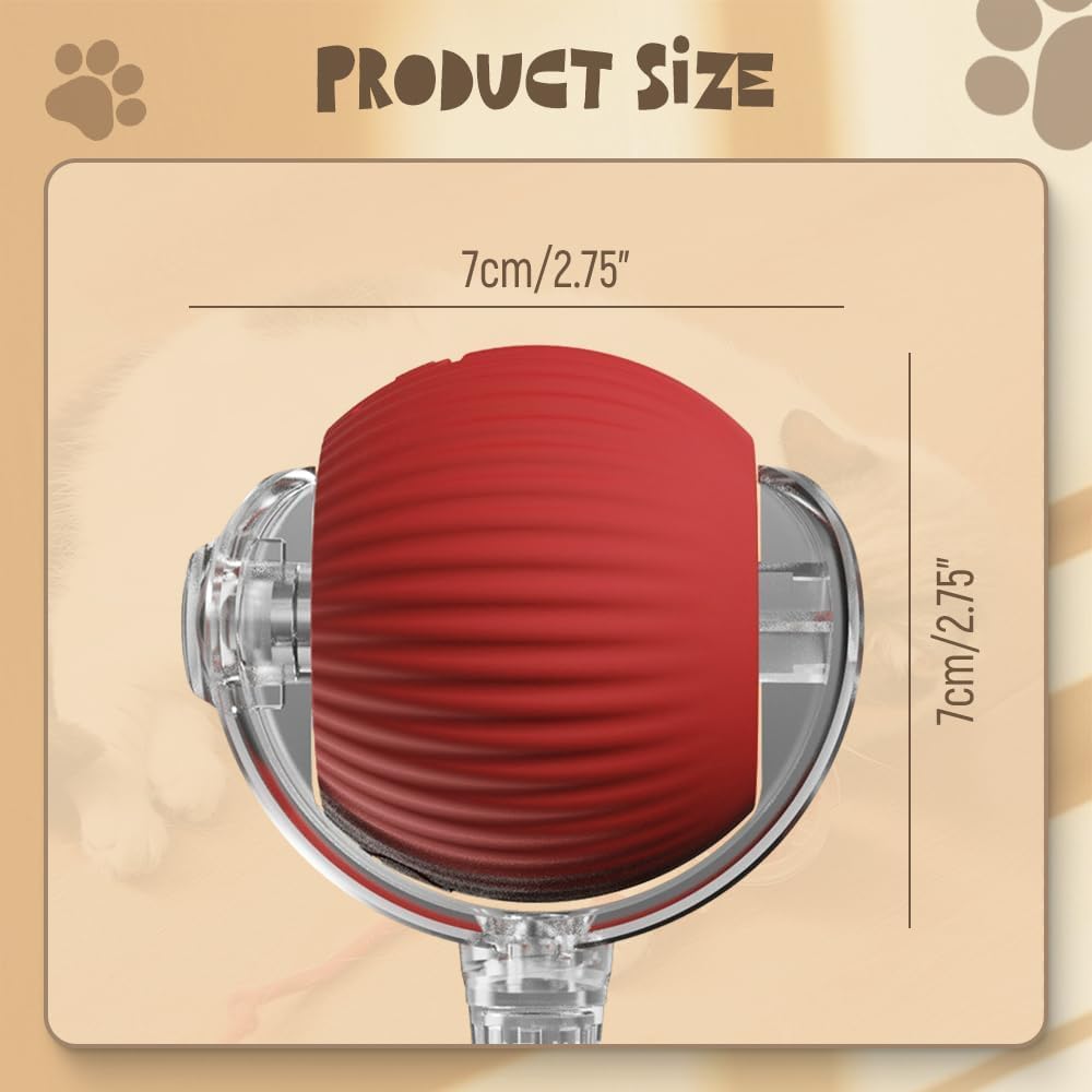 Automatic Moving Dog Ball - 2026 Interactive Rolling Dog Ball Self-Moving