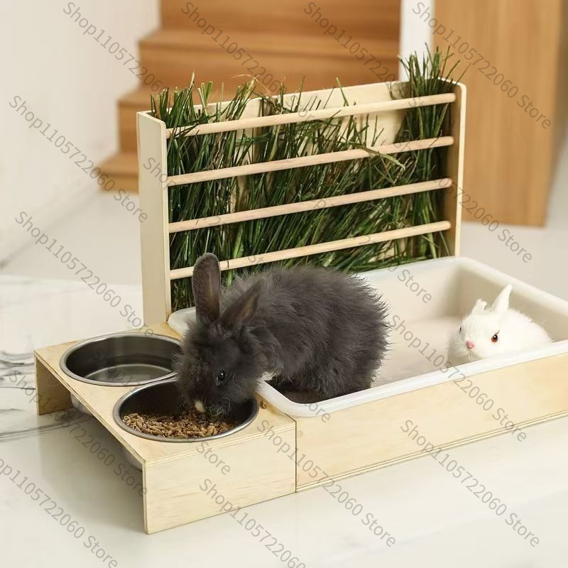 Wooden Rabbit Hay Feeder, Mini - Pet Beds review and price