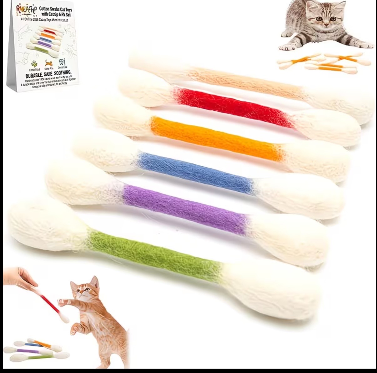 6 in 1 Cat Toy Set Catnip Toys - Catnip Interactive Plush Mouse review and price