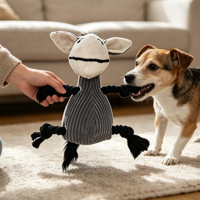Pet Donkey Cartoon Plush Play  - Indestructible Dog Chew Toy review and price