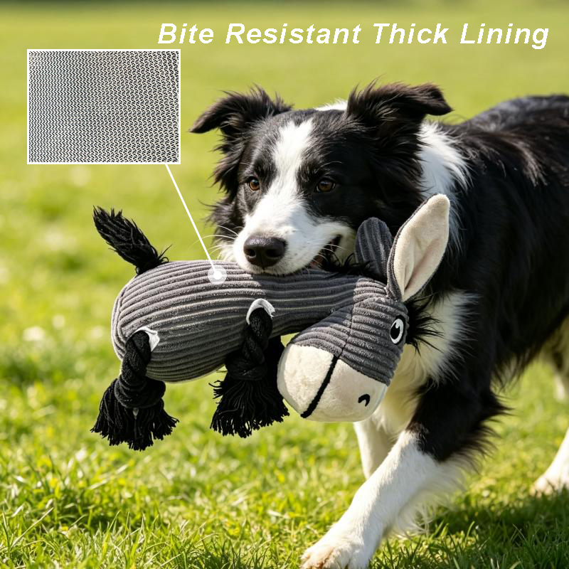 Pet Donkey Cartoon Plush Play  - Indestructible Dog Chew Toy review and price
