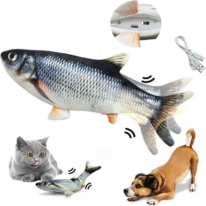 Cat Toys Fish USB Charger  Ele - Electric Floppy Fish Dog Toy review and price