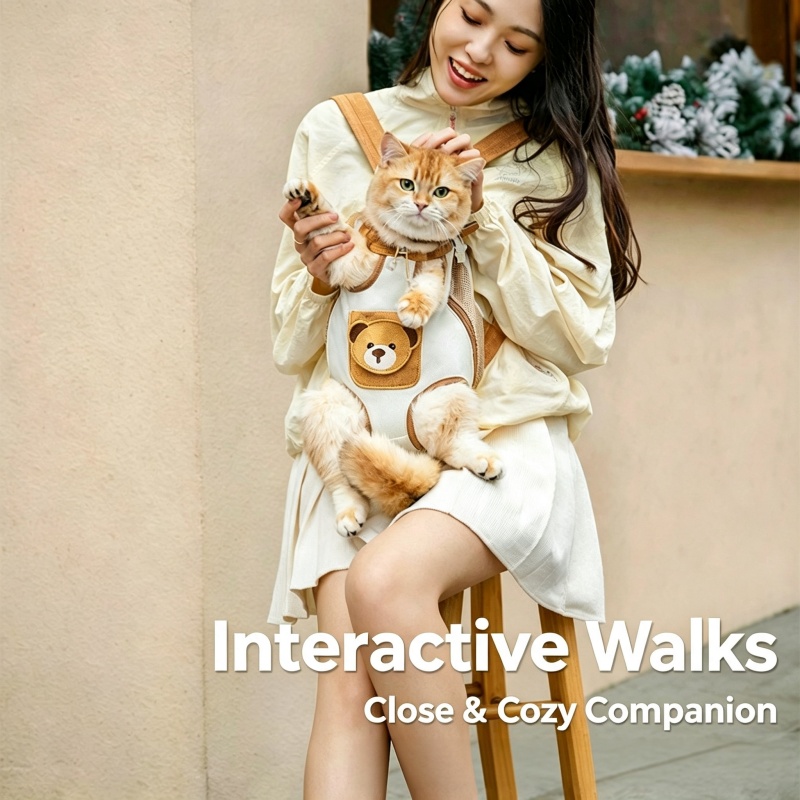 Cute Bear Pet Front Carrier Ba - Cat Toys review and price
