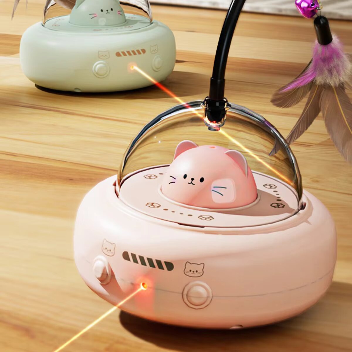 3-in-1 Automatic Cat Teaser Ro - Laser Pointer Cat Toy Automatic review and price