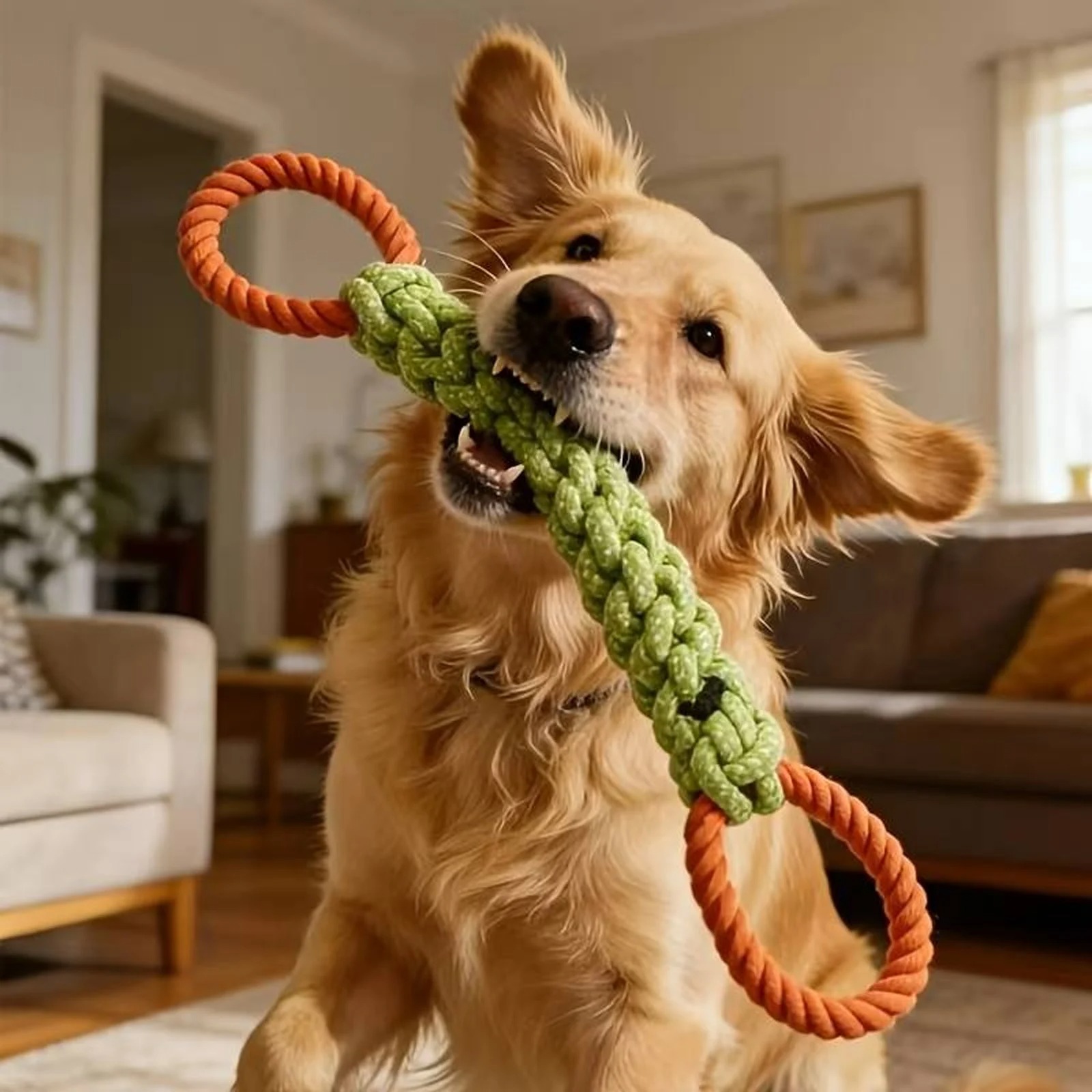Durable Dog Rope Knot Toy, Dog - Indestructible Dog Chew Toy review and price