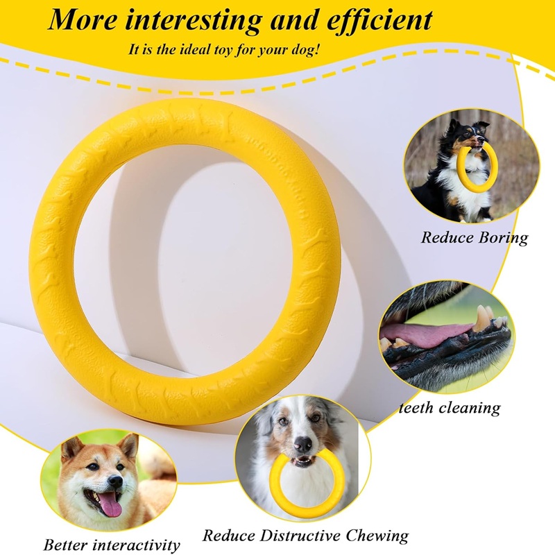 Dog Toys Pet Flying Discs EVA  - Suction Cup Dog Tug Toy review and price