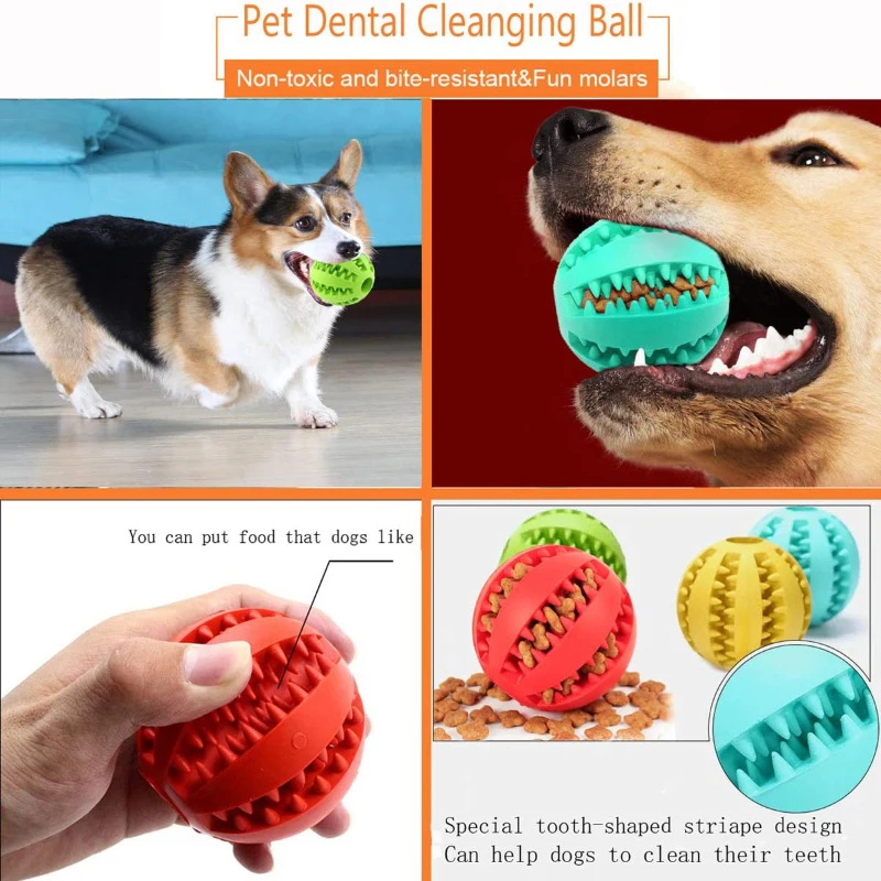 1/2pcs Dog Toy Ball Interactiv - Indestructible Dog Chew Toy review and price